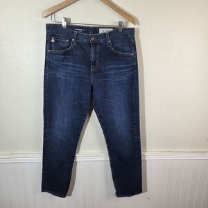 AG Jeans Ex Boyfriend Slim Womens 29R Dark Wash Stretch Denim Mid Rise